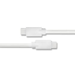 Kabel USB Qoltec 2.0 typ C męski | USB 2.0 typ C męski | 1.4m | Biały