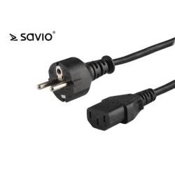 Kabel zasilający Savio CL-138 Schuko (M) – IEC C13 1,8m