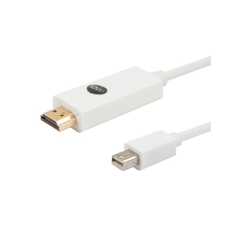 Kabel mini DP - HDMI Savio CL-83 1,8m