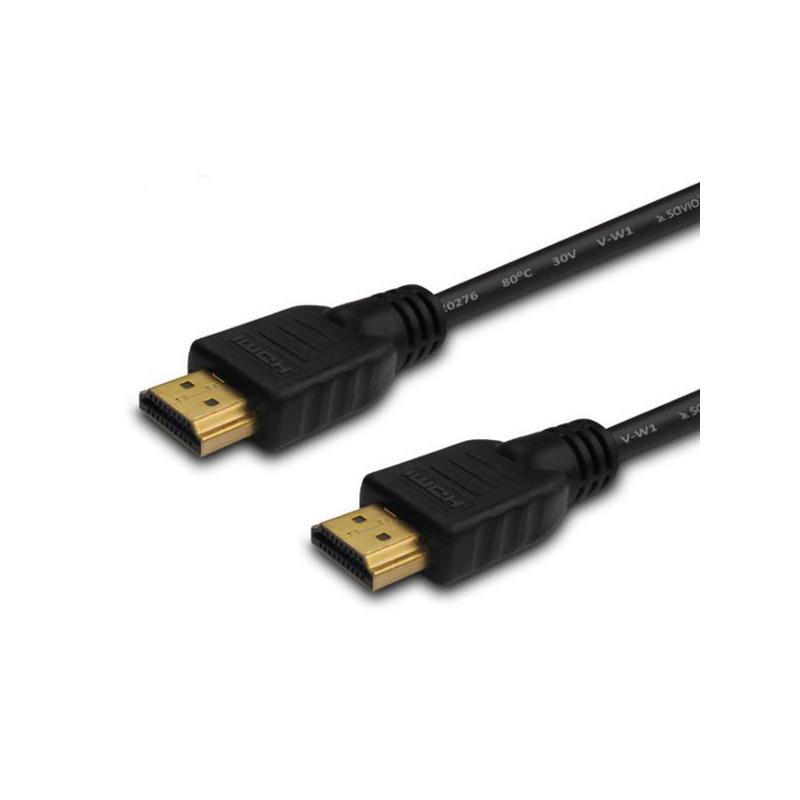 Kabel HDMI Savio CL-05 2m, czarny, złote końcówki, v1.4 high