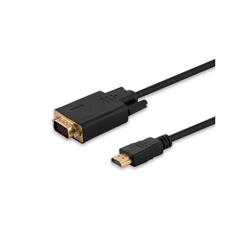 Kabel HDMI Savio CL-103 19pin męski - VGA męski 1,8m