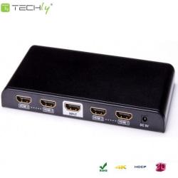 Rozdzielacz / Splitter Techly HDMI 1/4 Ultra HD, 3D