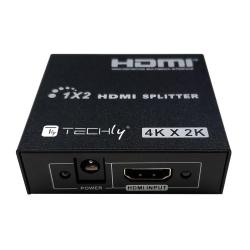 Rozdzielacz / Splitter Techly HDMI 1x2 4K30Hz Aktywny