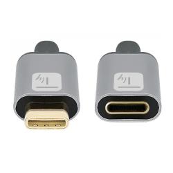 Kabel/Przedłużacz Techly USB-C 3.2 Gen2 M/F 1m czarny