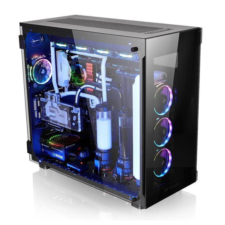 Obudowa View 91 RGB Riing Tempered Glass XL-ATX Super Tower - Czarna