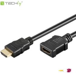 Przedłużacz HDMI Techly HDMI-HDMI V1.4 M/F Ethernet 3D...