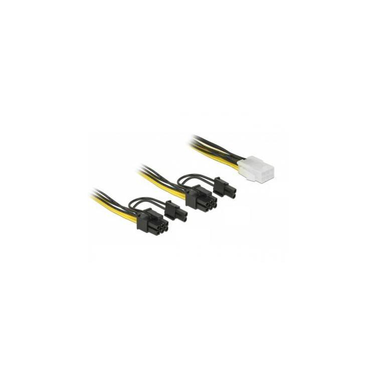 Kabel rozdzielacz zasilania PCI Express 6Pin/2x PCI Express 8PIN 15cm