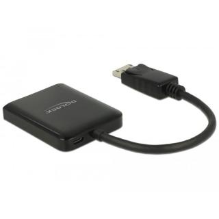 Splitter video DisplayPort 1.2 - 2x HDMI 4K na kablu 25cm