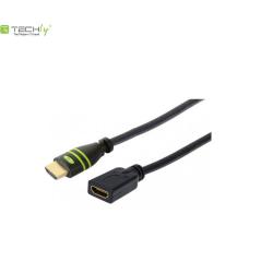 Przedłużacz HDMI Techly HDMI-HDMI M/F Ethernet 3D 4K,...