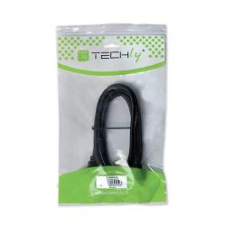 Przedłużacz HDMI Techly HDMI-HDMI M/F Ethernet 3D 4K, 0,2m, czarny