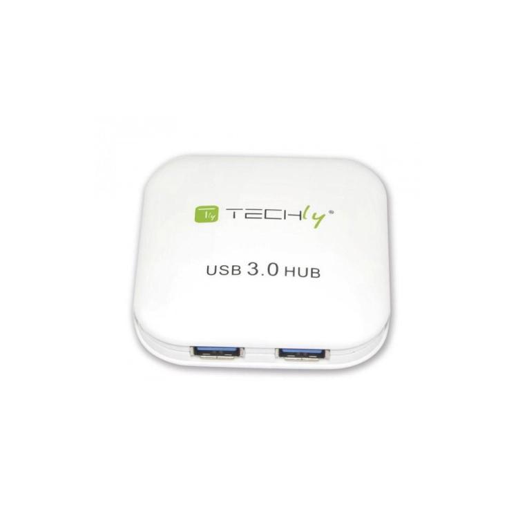 HUB USB 3.0 Super-Speed 4 porty, biały