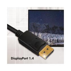 Kabel Techly DisplayPort 1.4 8K DP-DP M/M 1m czarny