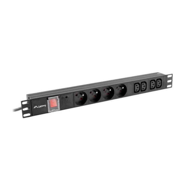 Listwa zasilająca Rack PDU 1U 10A 4X 230V PL 4X IEC C13 2m C14 czarna