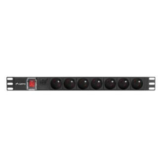 Listwa zasilająca Rack PDU 19" 1U 16A 7X 230V PL 2m czarna