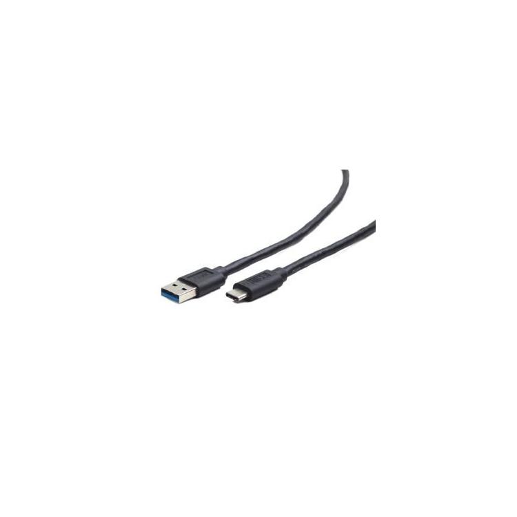 Kabel USB 3.0 typ C AM/CM/0.1m/czarny