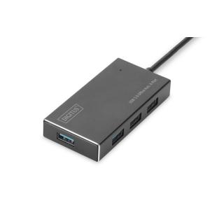 HUB/Koncentrator 4-portowy USB 3.0 SuperSpeed, aktywny,...