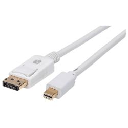 Kabel Techly Mini DisplayPort/DisplayPort 4K60Hz 2m biały