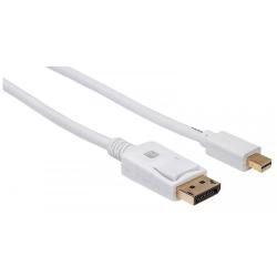 Kabel Techly Mini DisplayPort/DisplayPort 4K60Hz 2m biały