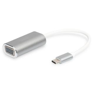 Adapter graficzny VGA 1080p FHD na USB 3.0 Typ C, aluminiowy