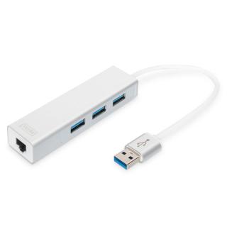 HUB/Koncentrator 3-portowy USB 3.0 SuperSpeed z Gigabit...