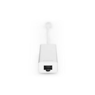 HUB/Koncentrator 3-portowy USB 3.0 SuperSpeed z Gigabit LAN adapter, aluminium