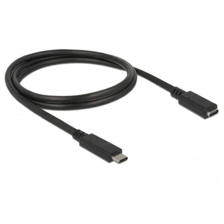 Przedłużacz USB CM-CF 3.1 1m czarny