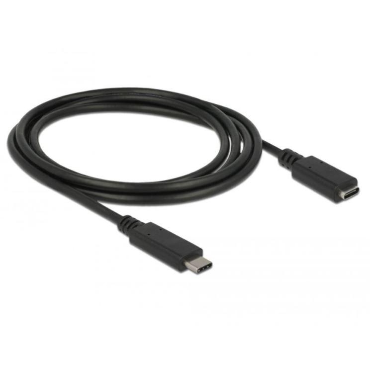 Przedłużacz USB CM-CF 3.1 1.5m czarny