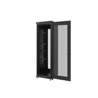 Szafa stojąca Rack 19 37U 600x600mm czarna (drzwi perforowane LCD)