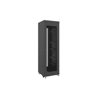 Szafa stojąca Rack 19 37U 600x600mm czarna (drzwi perforowane LCD)