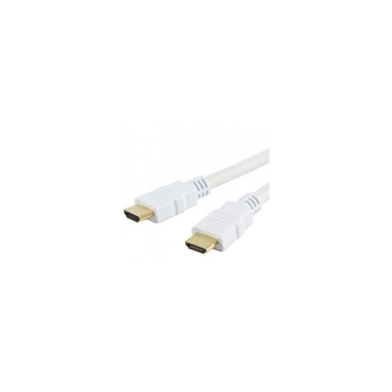 Kabel HDMI-HDMI M/M Ethernet 3D 4K Techly HDMI-4-010WH 1m, biały