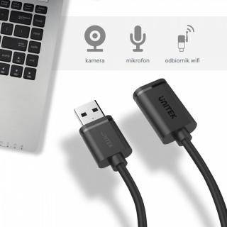 Przedłużacz USB 2.0 AM-AF, 0.5m Y-C447GBK