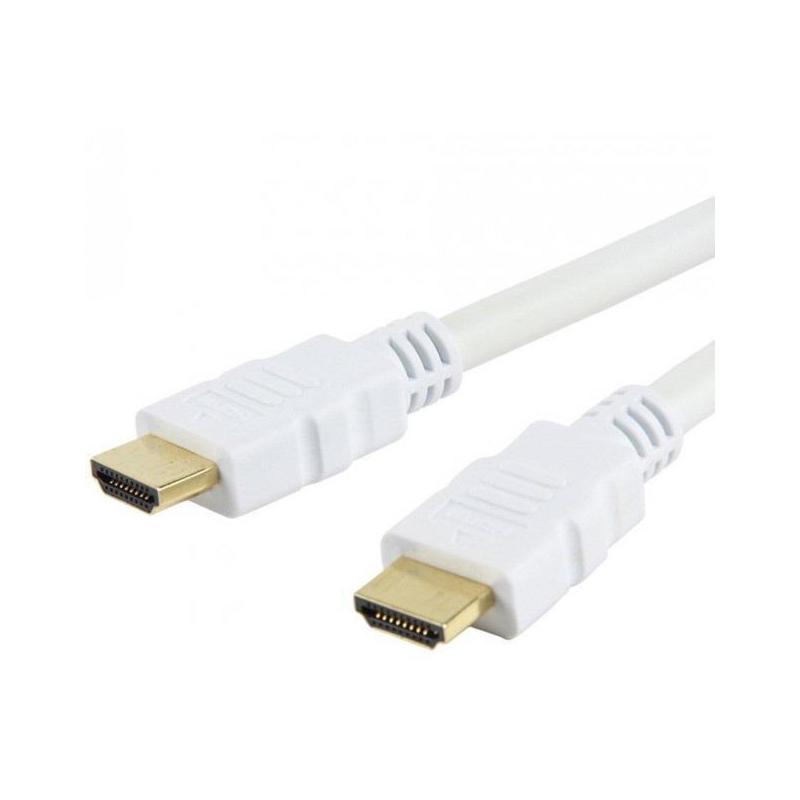 Kabel HDMI Techly HDMI-HDMI M/M 1.4 Ethernet 3D 4K, 2m, biały