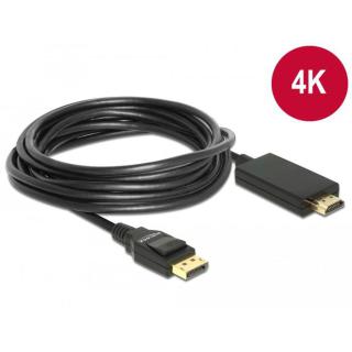 Kabel DisplayPort v1.2A - HDMI M/M 4K 5M czarny Premium