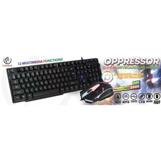 Klawiatura+mysz przewodowa dla graczy OPPRESSOR GAMING