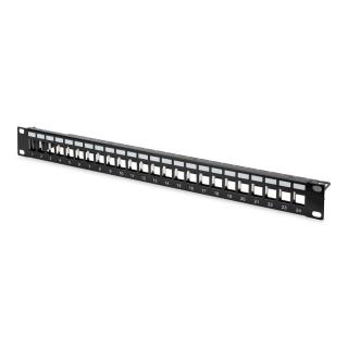 Panel krosowy (patch panel) modularny 19" 24 porty pod...