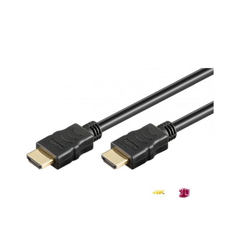 Kabel HDMI Techly HDMI-HDMI M/M 1,4 Ethernet, ekranowany, 3D 4K, 3m, czarny