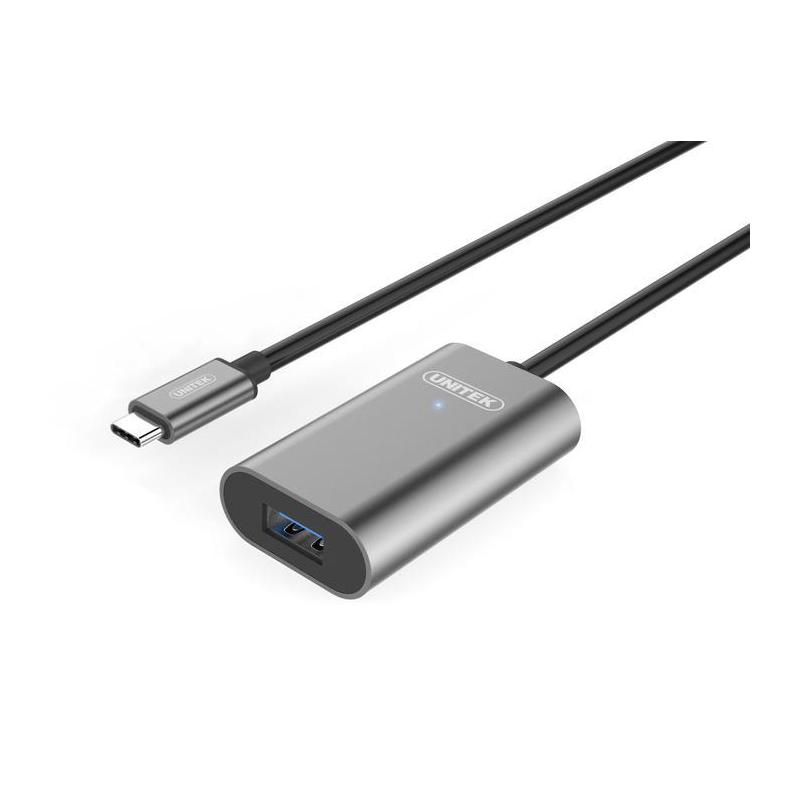 Kabel wzmacniacz sygnału Unitek U304A USB-C 3.1 - USB-A M/F 5m