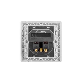 Gniazdko podtynkowe 230V pojedyncze + 2x USB 2.1A schuko