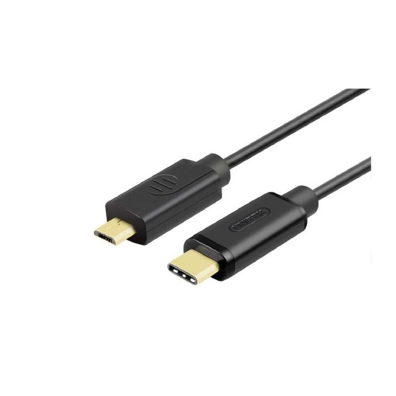 Kabel USB Unitek Y-C473BK USB 2.0 Typ-C (M) - micro USB B (M) 1m