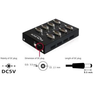 Adapter USB - 8x RS-232 9Pin