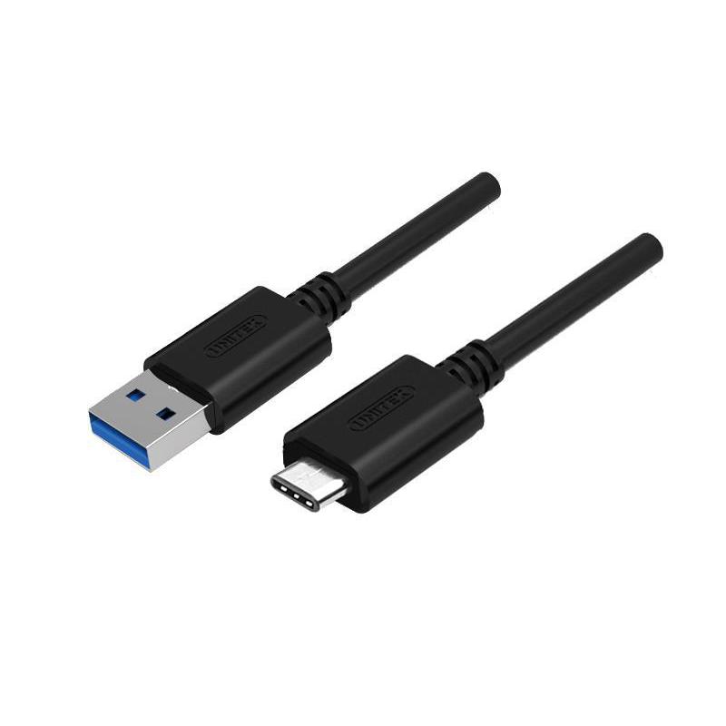 Kabel USB Unitek Y-C474BK USB 3.1 Typ-C - USB 3.1 Typ A, ład.-synch. telefony z USB Typ-C