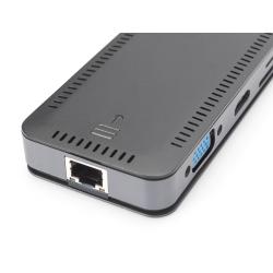 Stacja dokująca DIGITUS USB Typ C 11-portów z możliowścią instalacji M.2 SSD, 4K 30Hz, PD 3.0, RJ45