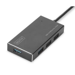 Hub/Koncentrator DIGITUS 4-portowy USB 3.0 SuperSpeed,...