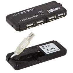 Hub USB Esperanza EA112 4xUSB 2.0 czarny