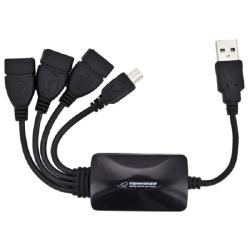 Hub USB Esperanza EA114 3xUSB 2.0 czarny