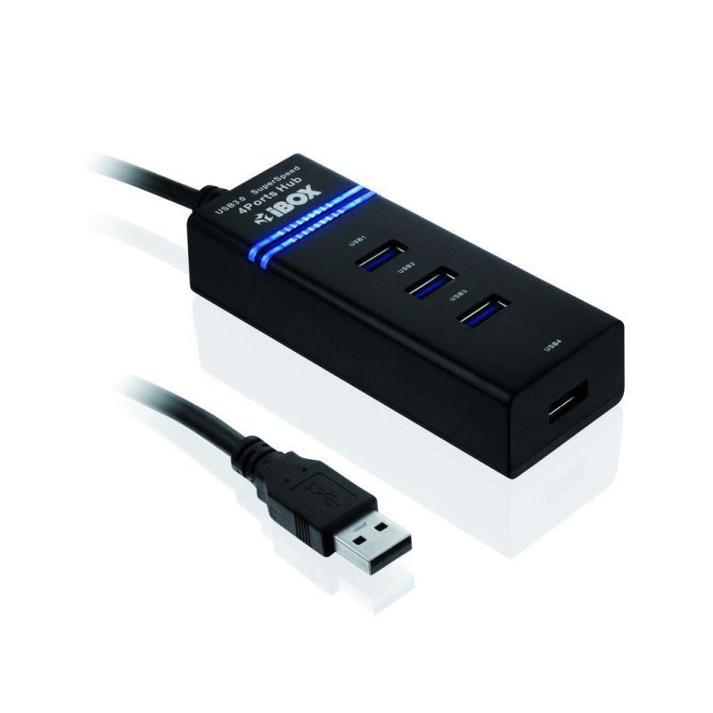 Hub USB iBOX IUH3FB - 4xUSB 3.0