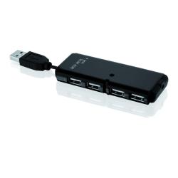 Hub USB iBOX IUHT008C 4xUSB 2.0 czarny